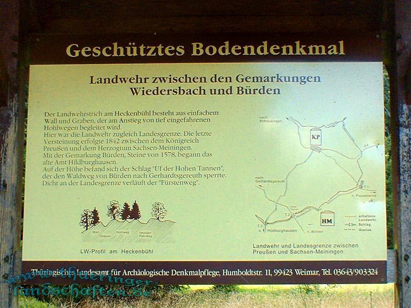 Landwehr auf dem Heckenbhl bei Brden