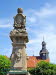 Marktbrunnen und Rathaus in Rmhild