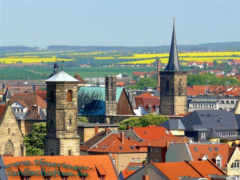 Blick von der Citadelle auf dem Petersberg