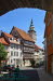 Durchgang vor dem Schlosse mit Blick zur Marktkirche