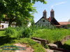 Teich mit Schmiede - Neubauerngehft & Klosterkirche