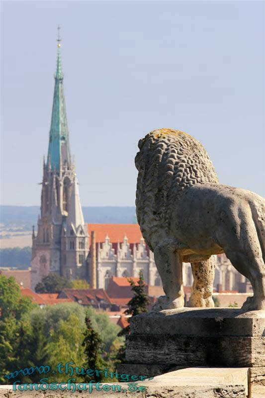 Blick vom Am Lwen auf die Kirche St. Marien