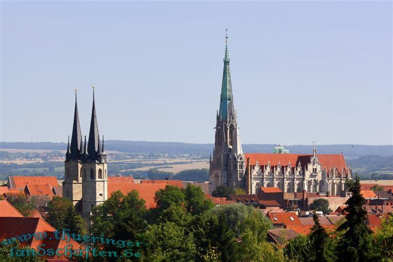 Blick vom Am Lwen auf die Kirche St. Marien & St. Jakobi