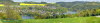 Blick von Pritzsch auf Saalburg und die Bleilochtalsperre