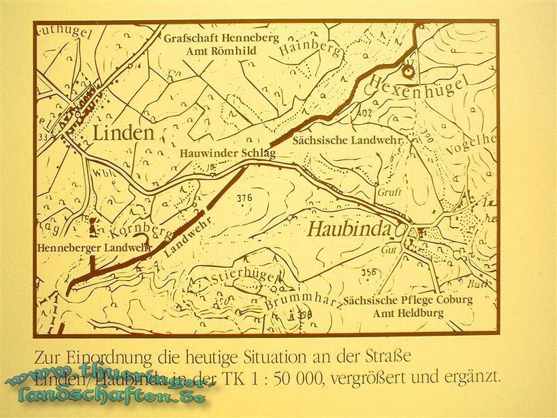 Landwehr zwischen Linden und Haubinda