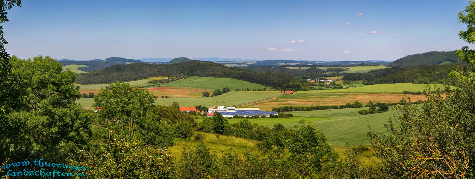 Weitsicht von der Burgruine Hanstein