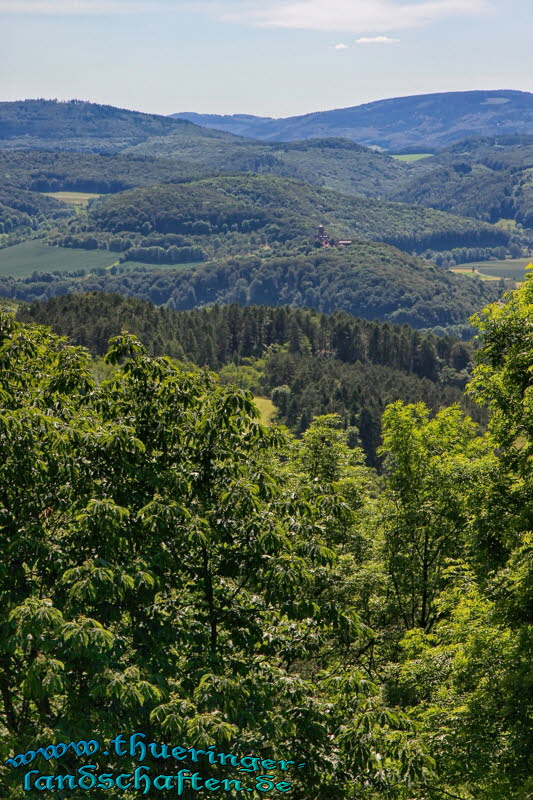 Weitsicht von der Burgruine Hanstein
