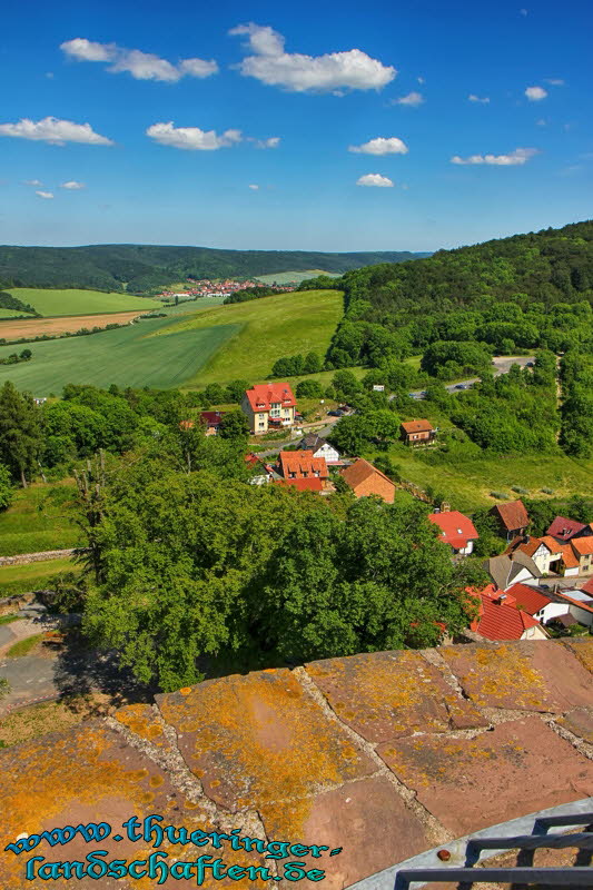 Weitsicht von der Burgruine Hanstein