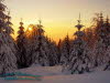 Sonnenuntergang Winterwald beim Oberbecken PSW Goldisthal