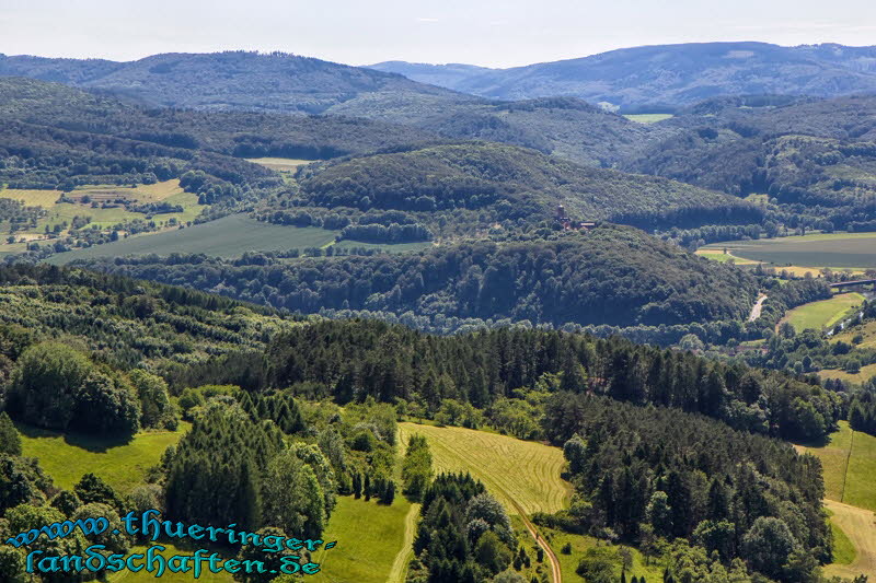 Weitsicht von der Burgruine Hanstein