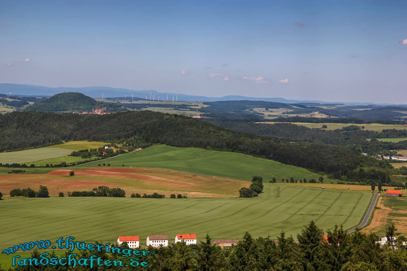 Weitsicht von der Burgruine Hanstein