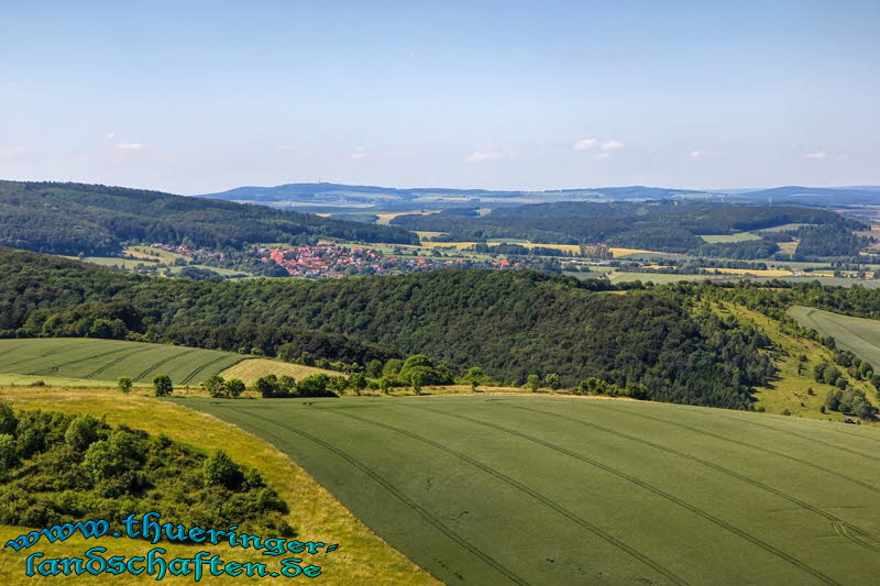 Weitsicht von der Burgruine Hanstein