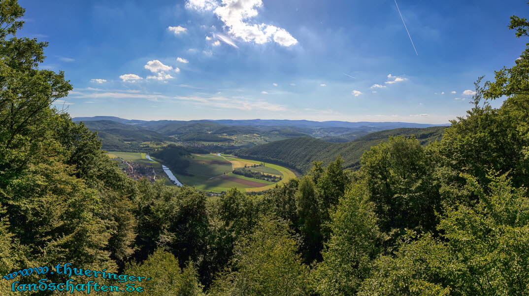 Blick von der Teufelskanzel ins Werratal