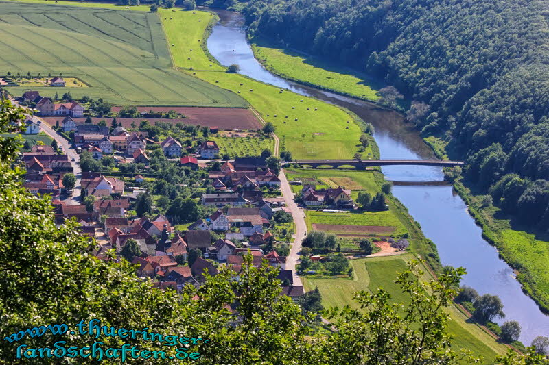 Blick von der Teufelskanzel ins Werratal