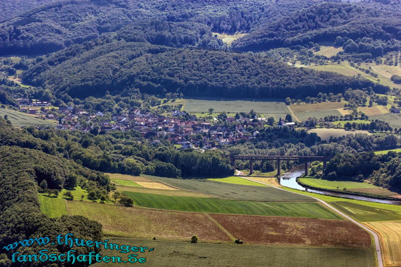 Blick von der Teufelskanzel auf Oberrieden
