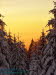 Sonnenuntergang Winterwald beim Oberbecken PSW Goldisthal