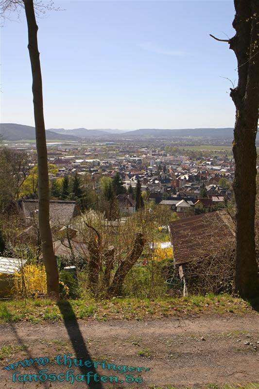 Blick von Neufang aus auf Sonneberg