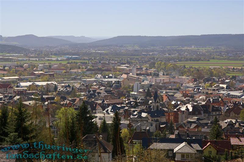 Blick von Neufang aus auf Sonneberg