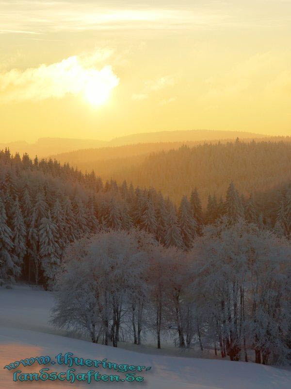 Sonnenuntergang bei Neuhaus/ Rwg.