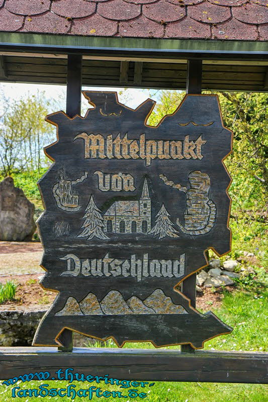 Mittelpunkt Deutschlands bei Flinsberg