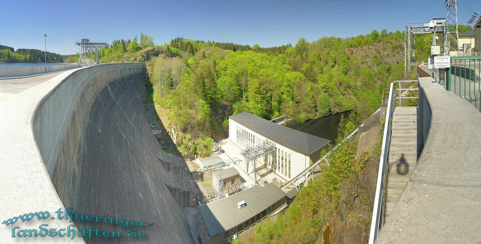 Talsperrenmauer Bleilochtalsperre