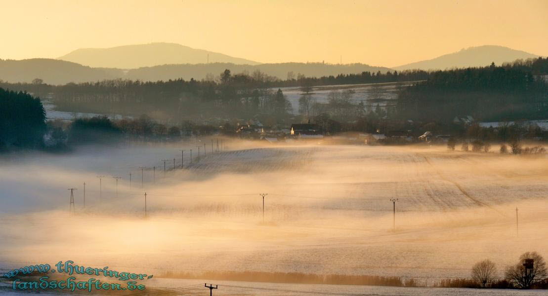 Abendnebel (Gleichberge)