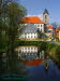 Christuskirche und Kanal am Technikum Hildburghausen