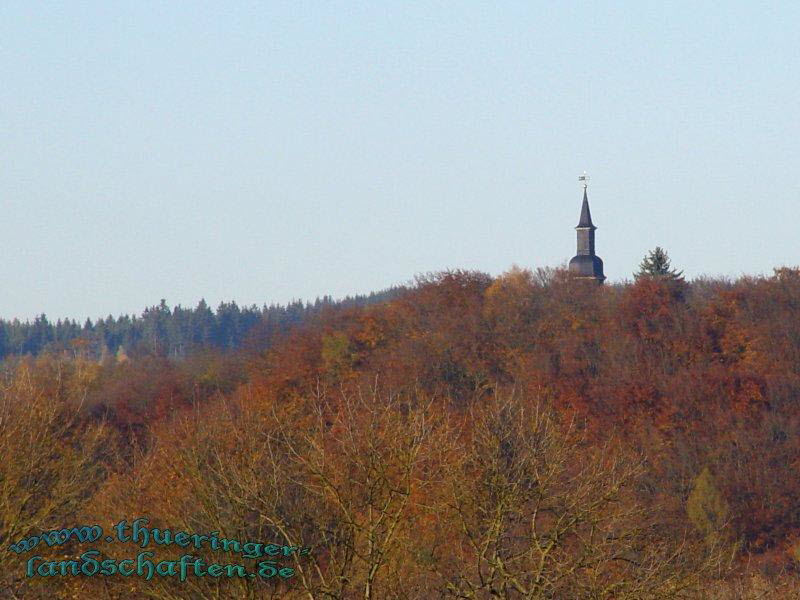 St. Veits Kirche aus der Ferne