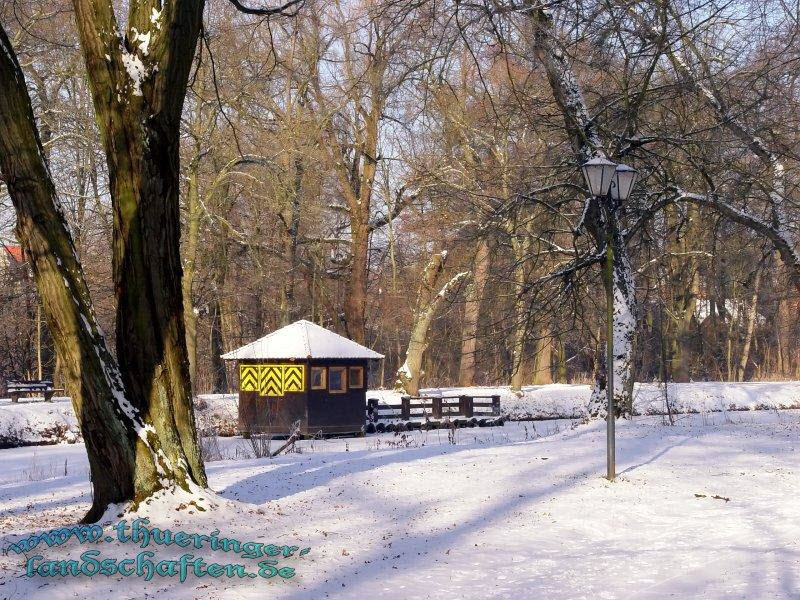 Bootsanlegestelle im Schlopark Hildburghausen