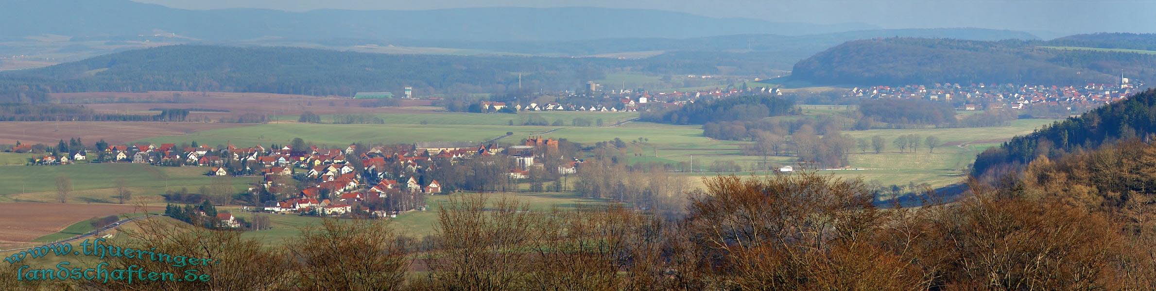 Weitsicht vom Bismarckturm Hildburghausen