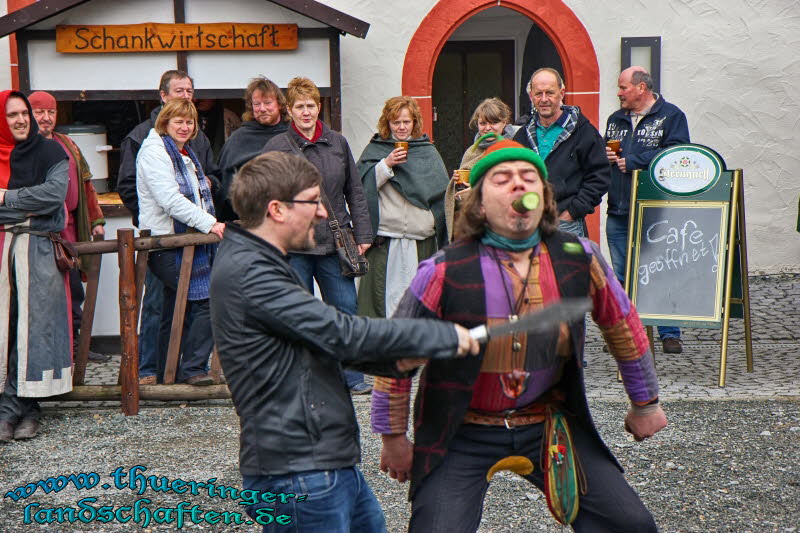 Mittelalterliches Burgspektakel auf der Osterburg in Weida