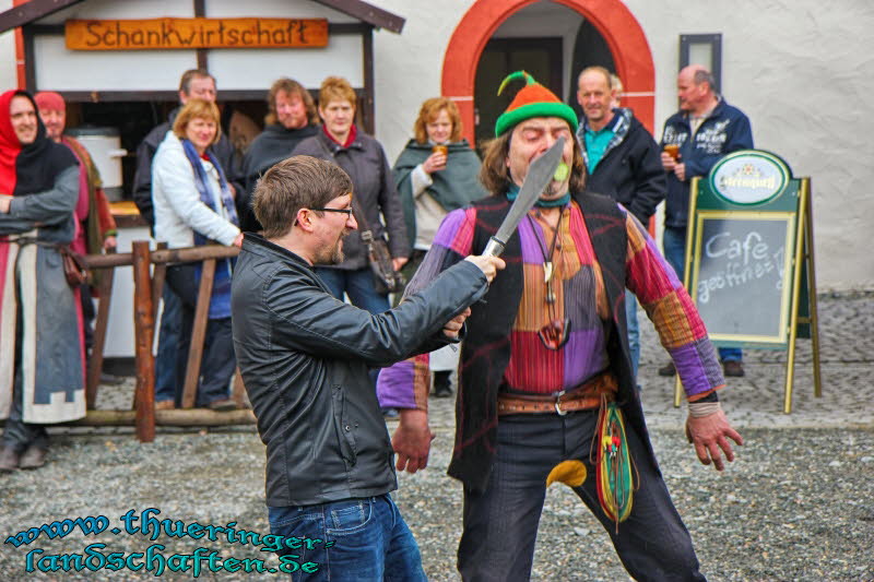 Mittelalterliches Burgspektakel auf der Osterburg in Weida