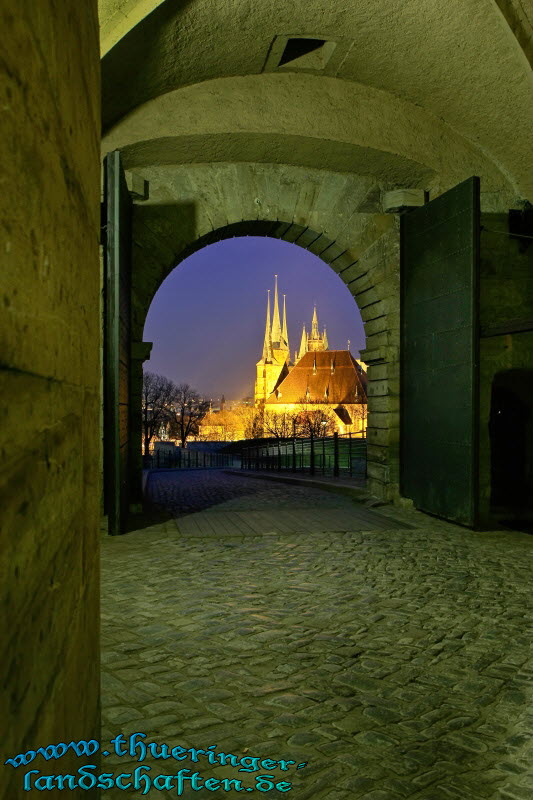 Erfurt bei Nacht