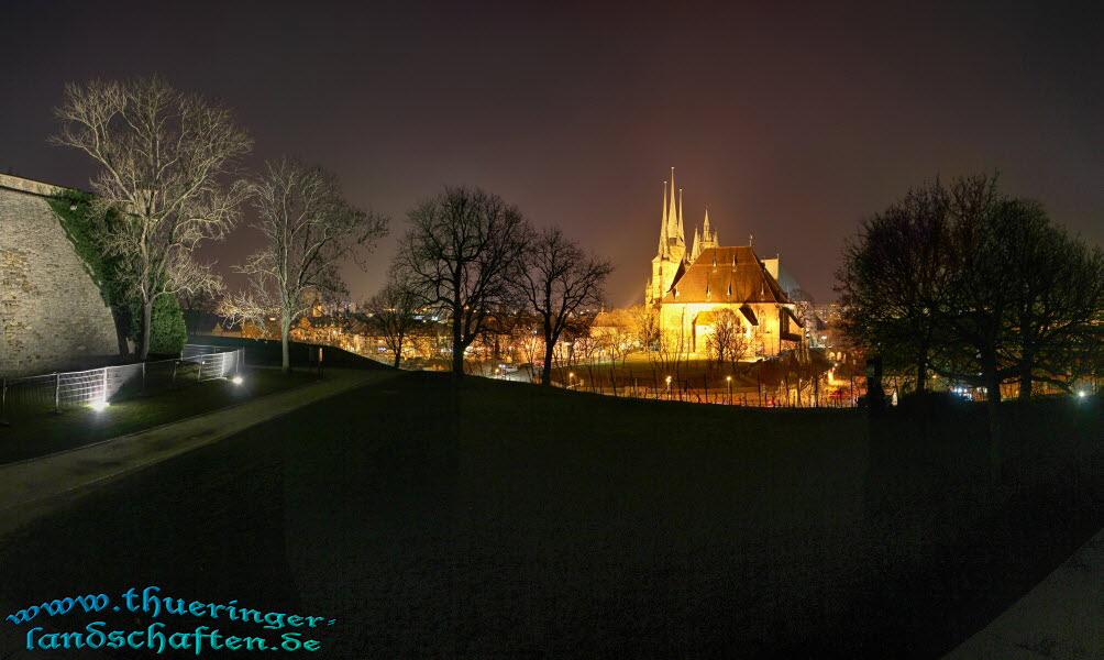 Erfurt bei Nacht