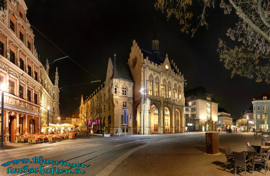 Erfurt bei Nacht