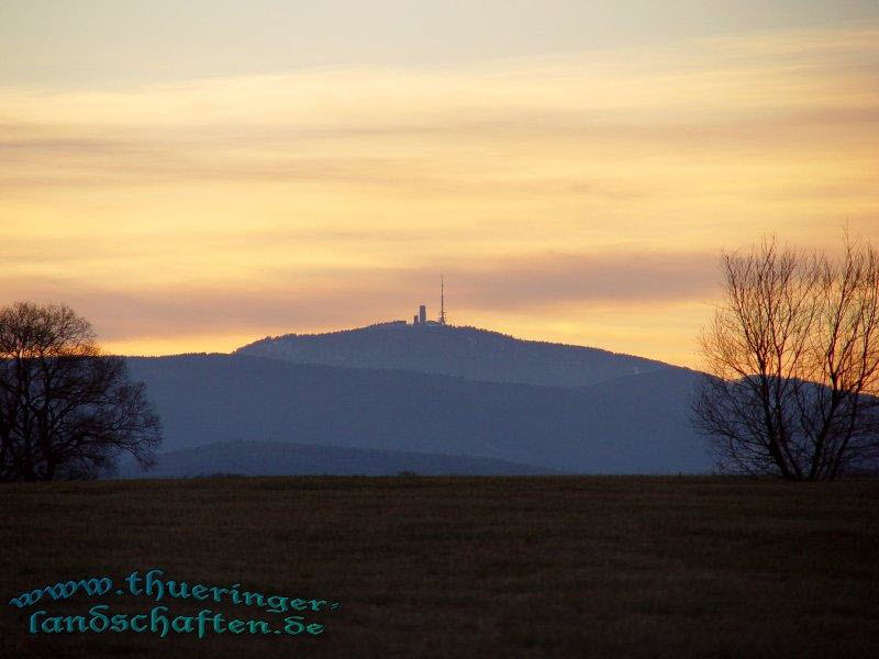 Inselsberg bei Sonnenuntergang