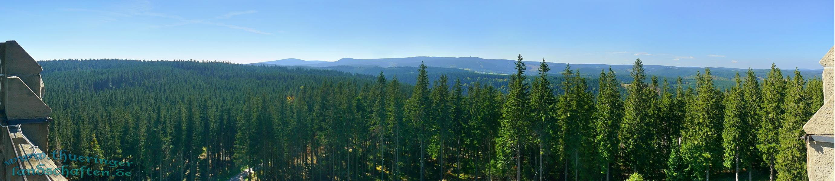 Weitsicht vom Aussichtsturm auf der Hohen Warte