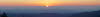 Sonnenuntergang - Blick vom Simmersberg bei Schnett