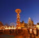 Weihnachtsmarkt Erfurt zur blauen Stunde