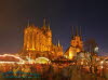 Weihnachtsmarkt Erfurt bei Nacht