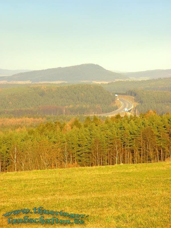 Weitsicht von Oberprlitz in Richtung A71